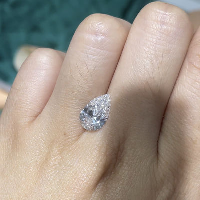 الماس 1-1.99 قیراطی Pear Loose 10 Mohs Lab Engineered Diamonds