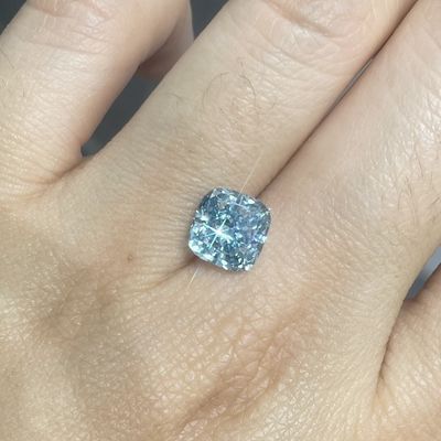 کوسن الماسی رنگی CVD Mande Fancy Intense Blue Mande 3+ct