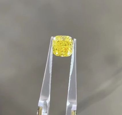 الماس شل بالشتک HPHT Lab Grown Yellow Diamond Certified Diamonds Synthetic