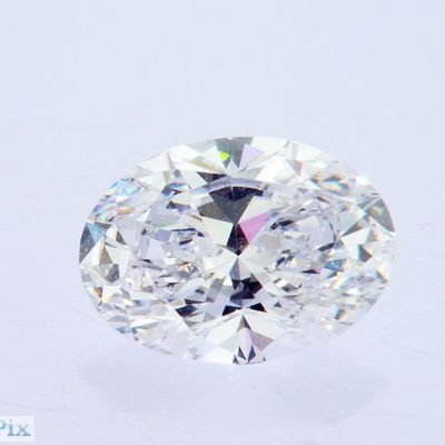 1ct شکل های زیبا آزمایشگاه رشد CVD الماس E VVS1 بیضوی درخشان گواهینامه IGI