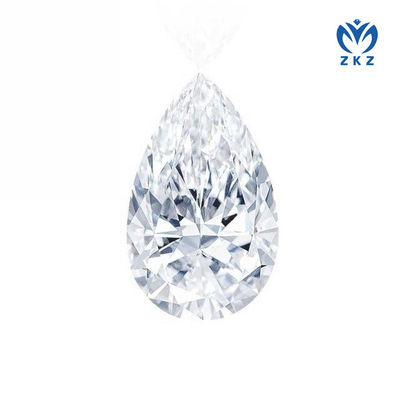 3.4ct D VS کيفيت بدون بوتي بير برش لابراتوار ساخته شده CVD الماس سفيد