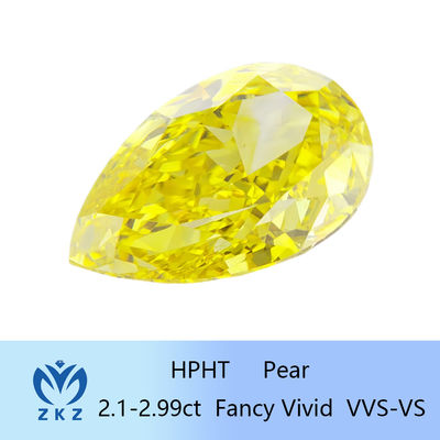 لابراتوار برش گندم 10 Mohs به صورت الماس زرد 2.1ct تا 2.99ct